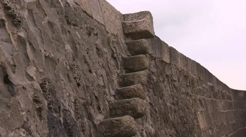 Steps in Sea Wall 動画素材 23168120