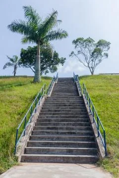 Steps Staircase Hillside Stock-Fotos