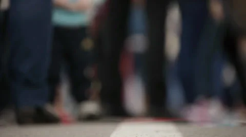 Steps on the street Stock Footage 27475130