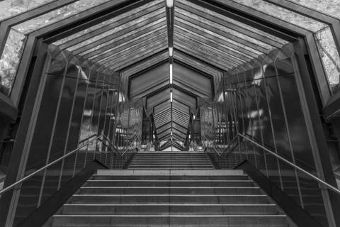 The steps on the streets of the city Stock Photos
