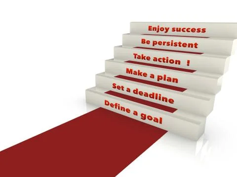 Steps to success Stock-Illustration