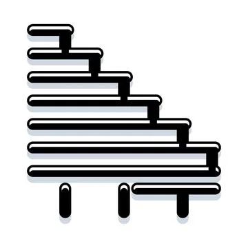 Steps symbolizing growth, progress, and achievement Illustrazione stock