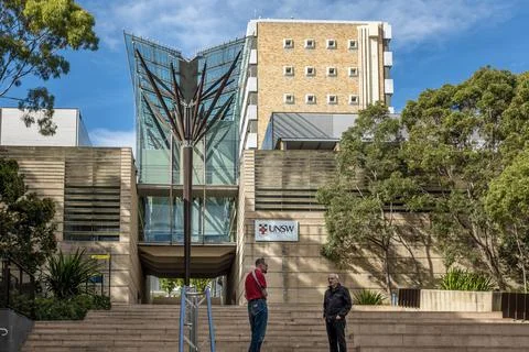 Steps to Tree of Knowledge at the University of New South Wales Stock Photos