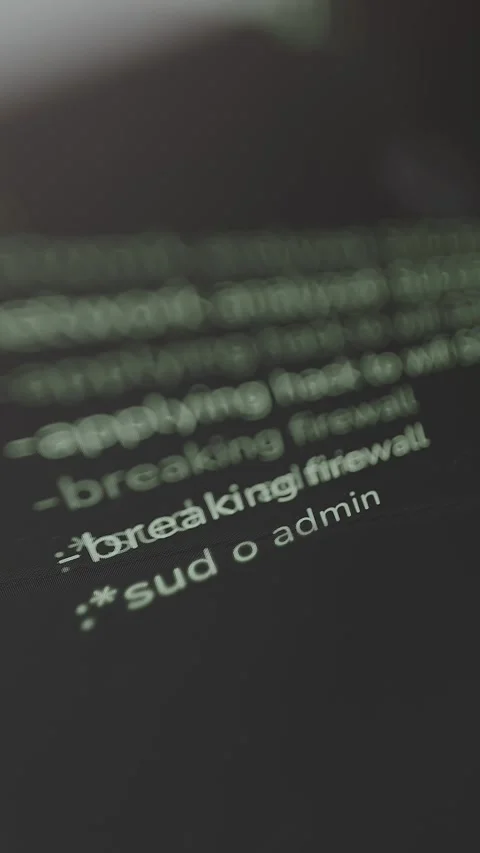 Steps of unauthorized access to a network, ethical hacking concept Stock Footage 329752273