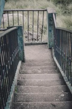 Steps to the watch tower Stock Photos