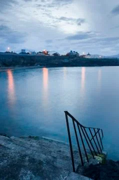 Steps to water Stock Photos