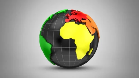 Stepwise Rotation of the Earth Video stock 101631125