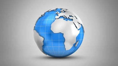 Stepwise Rotation of the Earth Stock Footage 101673545