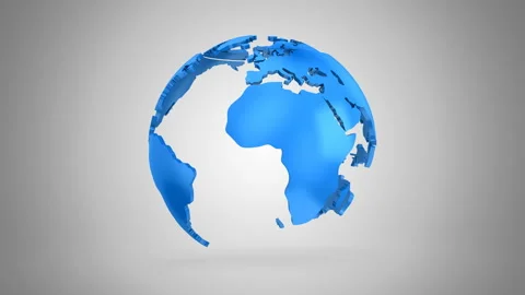 Stepwise Rotation of the Earth Stock Footage 101824579