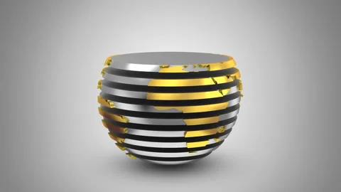 Stepwise Rotation of the Earth Stock Footage 103041478