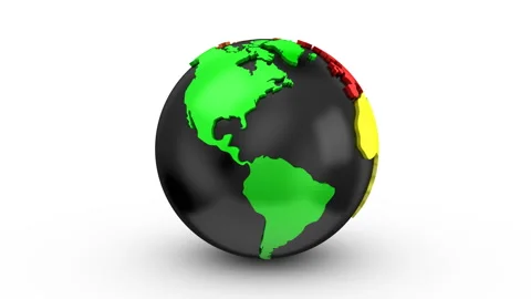 Stepwise Rotation of the Earth Video stock 105154137