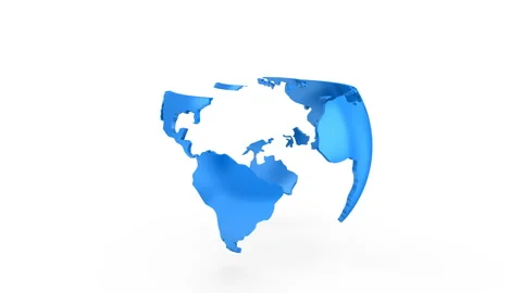 Stepwise Rotation of the Earth Video stock 105314654