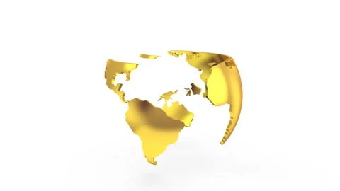 Stepwise Rotation of the Earth Stock Footage 105347113