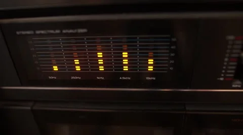Stereo Analyzer, Music Levels. Stock Footage 66491694
