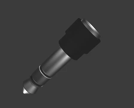 Stereo connector reducer for amplifier 3d illustration Stock Illustration