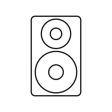 Stereo icon vector Stock Illustration