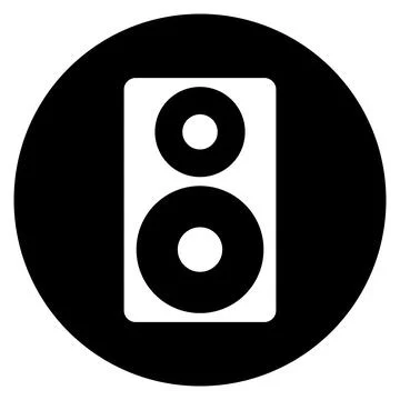 Stereo icon vector Stock Illustration