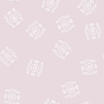Stereo music line seamless pattern Stock Illustration