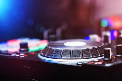 Stereo pair of Audio Mixer Control Panel Stock Photos