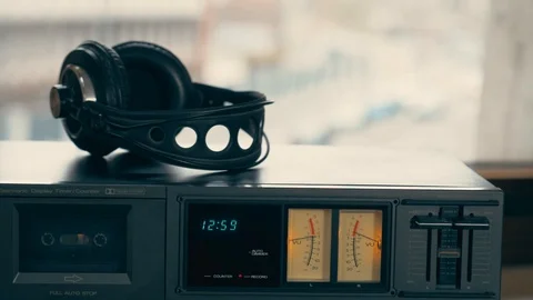 Stereo playing music Stock Footage 100356180