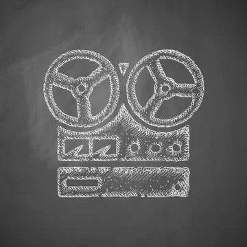 Stereo recorder icon Stock Illustration