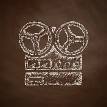 Stereo recorder icon Stock Illustration