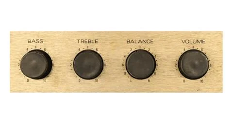 Stereo sound button Stock Photos