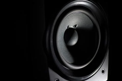 Stereo speaker closeup Stock Photos
