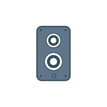 Stereo speaker icon. vector sound system speakers. music icon. design vector Stock Illustration