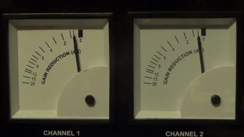 Stereo Vu meter Video stock 72718350