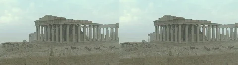 Stereographic Acropolis Stock Footage 772713