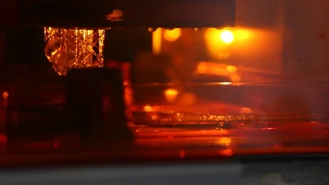 A stereolithography 3d printer in the laboratory Stock Footage 88926904