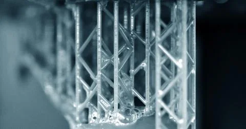 Stereolithography DPL 3d printer create detail and liquid drips, Stock Photos