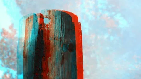 Stereoscopic 3D burning flames 2 Stock Footage 10901020