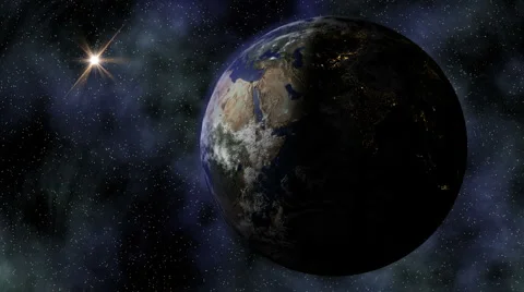 Stereoscopic 3D Earth 002 - HD Left Stock Footage