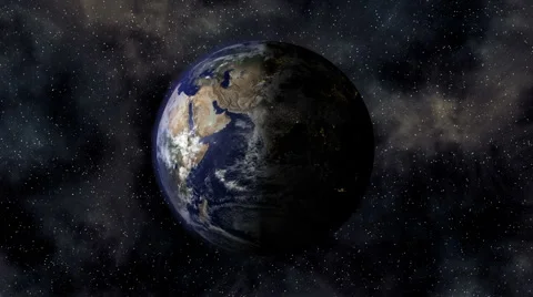 Stereoscopic 3D Earth 003 - HD Right Stock Footage 2838677