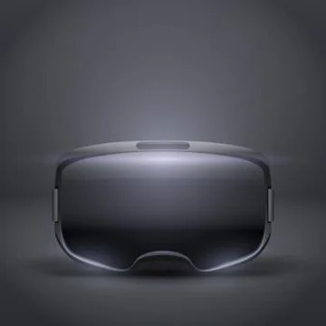 Stereoscopic 3d VR headset presentation Stock Illustration