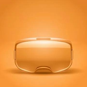 Stereoscopic 3d VR headset presentation Illustrazione stock