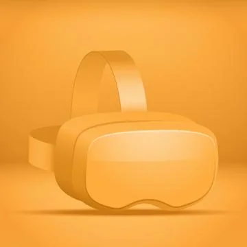 Stereoscopic 3d VR headset presentation Stock Illustration