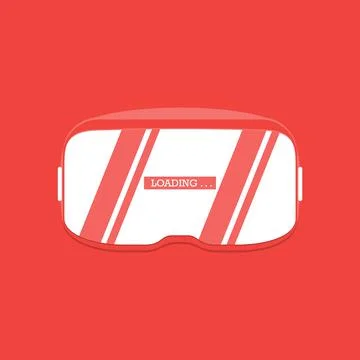 Stereoscopic 3d vr illustration. Vector virtual digital cyberspace technology Stock Illustration