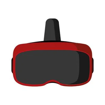 Stereoscopic 3d vr illustration. Vector virtual digital cyberspace technology. Stock Illustration