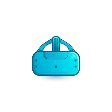 Stereoscopic VR illustration. Vector virtual digital cyberspace technology. I Stock Illustration