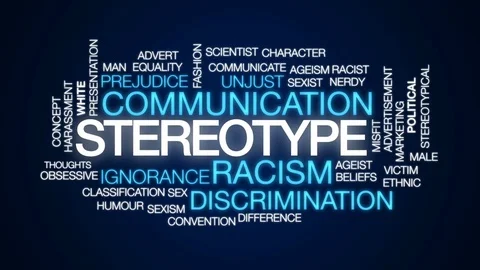 Stereotype animated word cloud, text design animation. Stock Footage 78631913