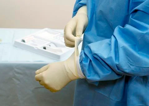 Sterile gloves Stock Photos