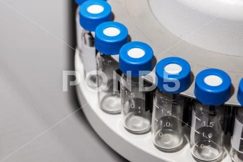 Sterile medical vials Stock Photos