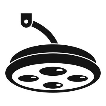 Sterile surgical light icon, simple style Stock Illustration