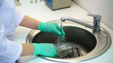 Sterilization of instruments Stock Footage 94826606