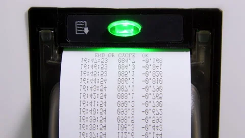 Sterilization machine indicates finish and prints out reports Stock Footage 239434522