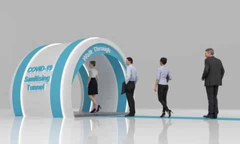 Sterilize gate Stock Illustration