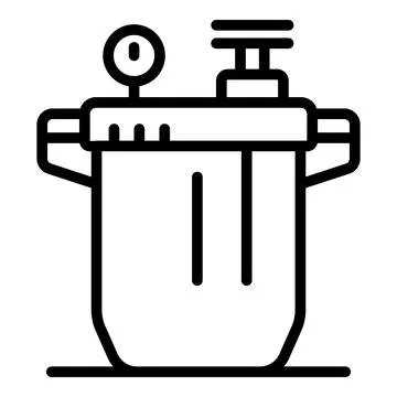 Sterilizer machine being used for sterilization process in hospital or labo.. Ilustración de archivo